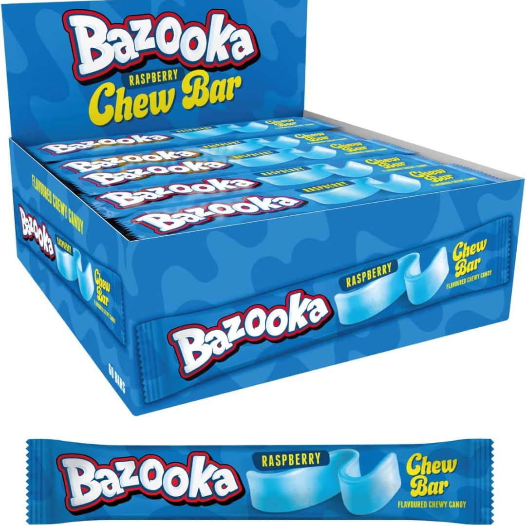 Bazooka Blue Raspberry Chew Bar Keeping It Simply Sweet