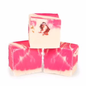 White Choc & Cranberry Ripple Fudge (100g)