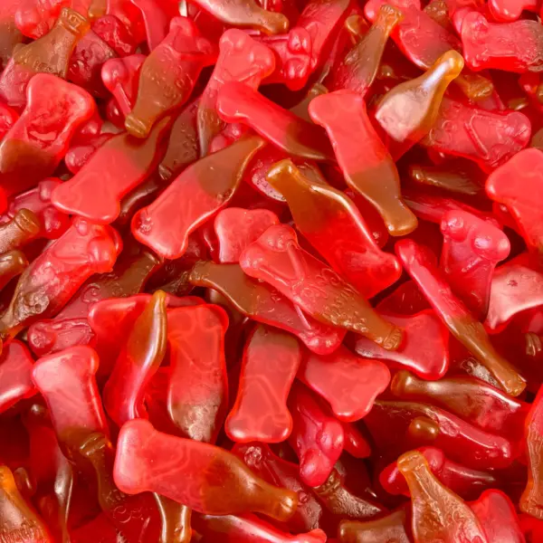 Jelly Cherry Cola Bottles (Vegetarian)