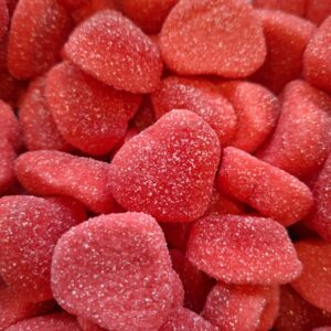 Fizzy Jelly Filled Red Hearts (Halal, GF) 100g