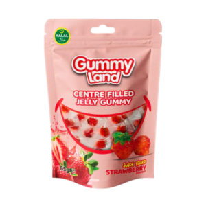 Gummy Land Jelly Filled Strawberry 65g
