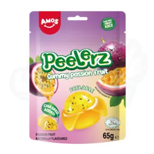 Amos Peelerz Gummy Passion Fruit Bag 65g